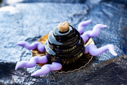 An Ursula from 'The Little Mermaid'-inspired mousse sits on a table at Disney's Villains After Hours...
