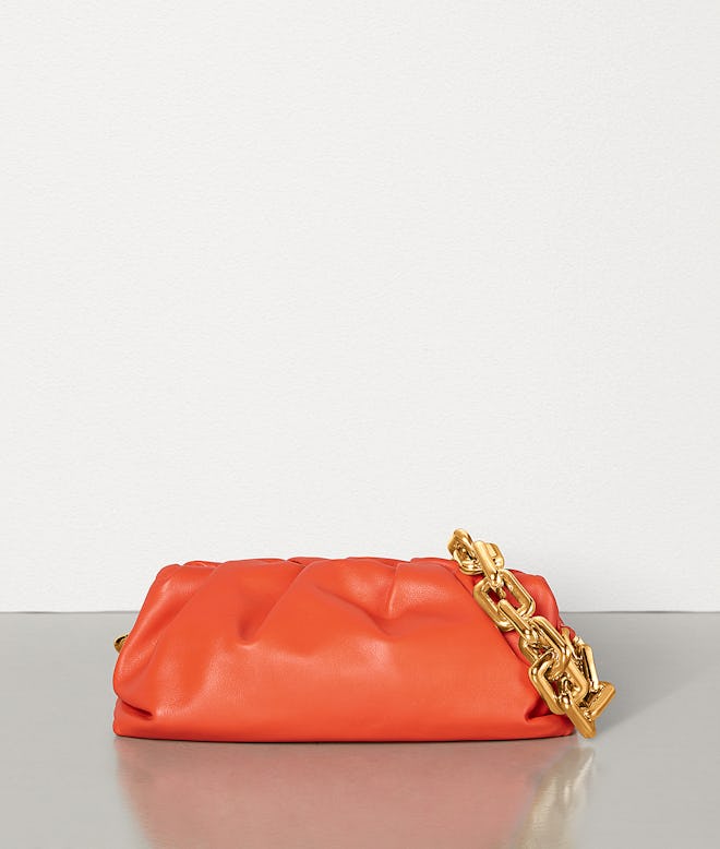 Orange Chain Pouch