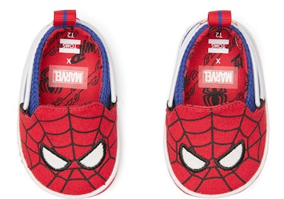 Red MARVEL Spider Face Print Baby Lima Layette