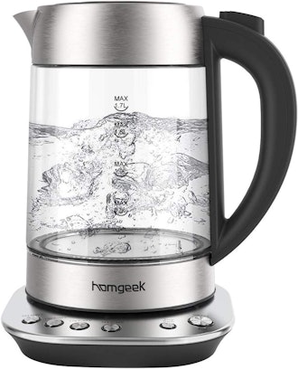 Homgeek Glass Electric Kettle With Variable Temperature Control