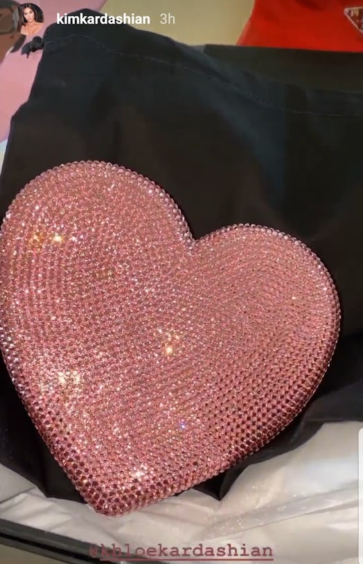 Khloé Kardashian's 2020 Valentine's day gifts for Kim were wrapped in Kanye West paper.