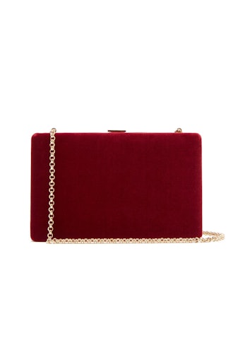 Anya Hindmarch Clutch-on-a-Chain Velvet Clutch 