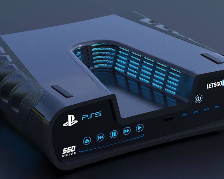 Concept render based on PS5 development kits.