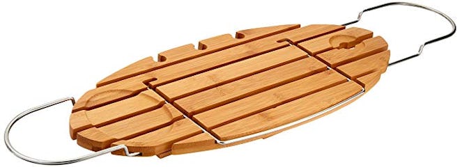 AmazonBasics Standard Bamboo Bathtub Caddy Tray