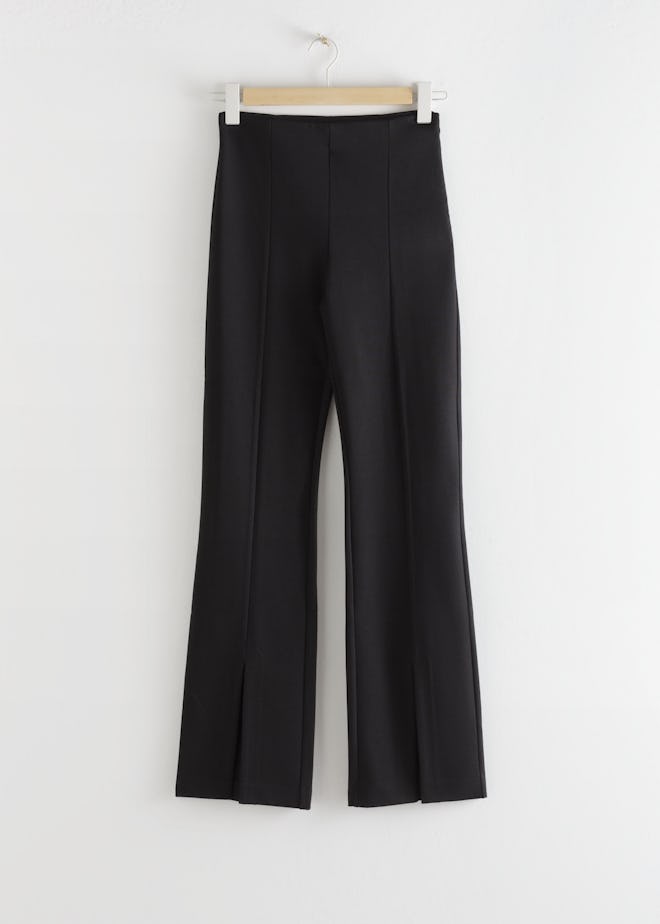 Front Split Tapered Trousers