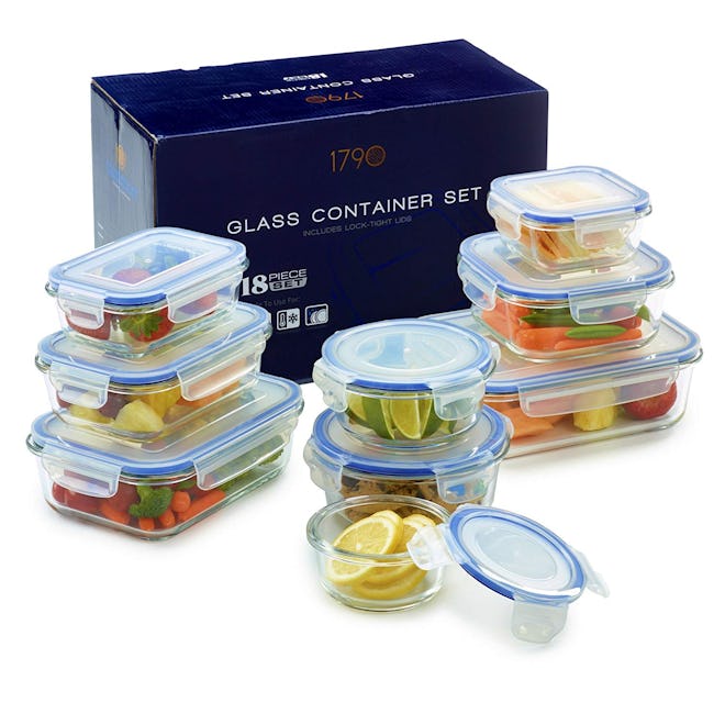 1790 Glass Food Storage Containers (Set of 9)