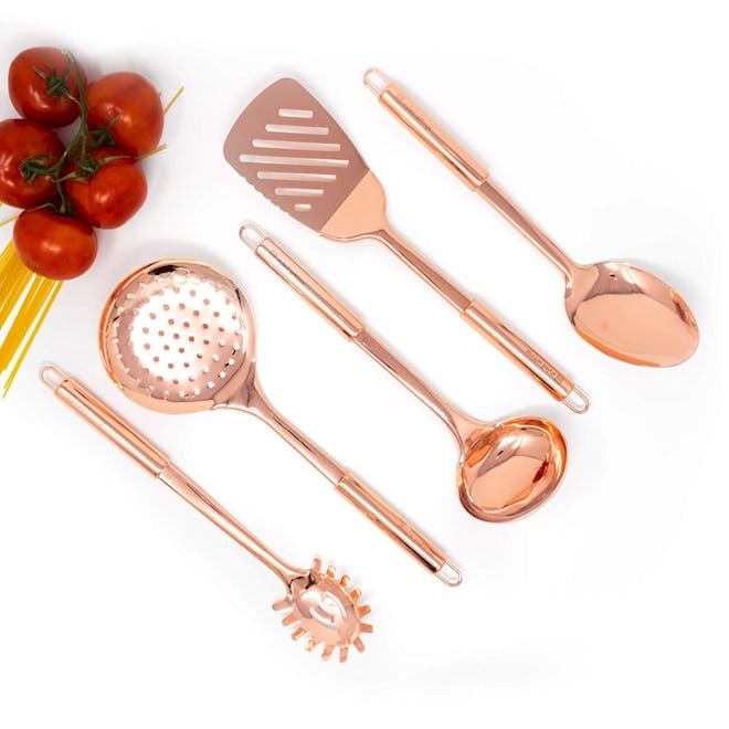 Styled Settings Copper Cooking Utensils (Set of 5)