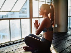 Young Asian woman, meditating