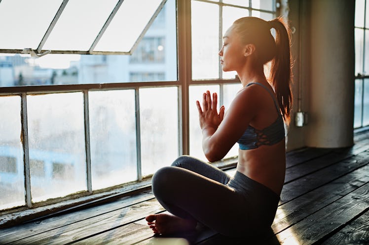 Young Asian woman, meditating