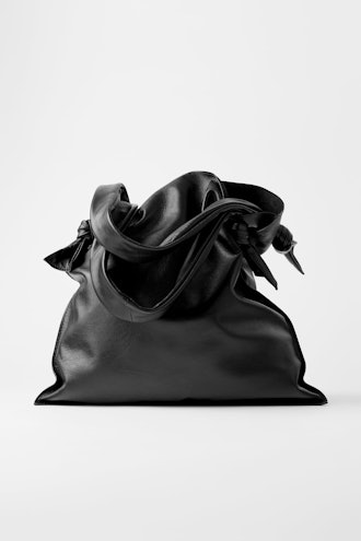 Zara Knotted Leather Shopper