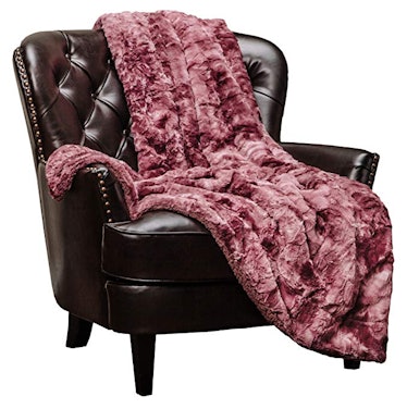 Chanasya Fuzzy Faux Fur Throw Blanket 