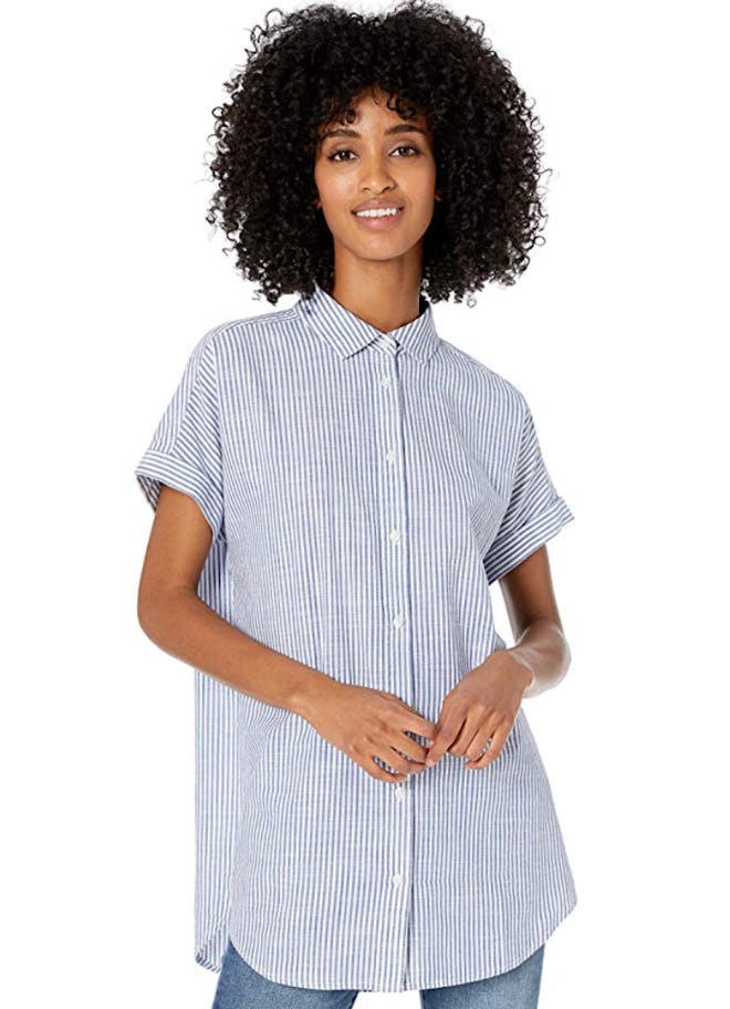 Goodthreads Women's Washed Cotton Short-Sleeve Tunic