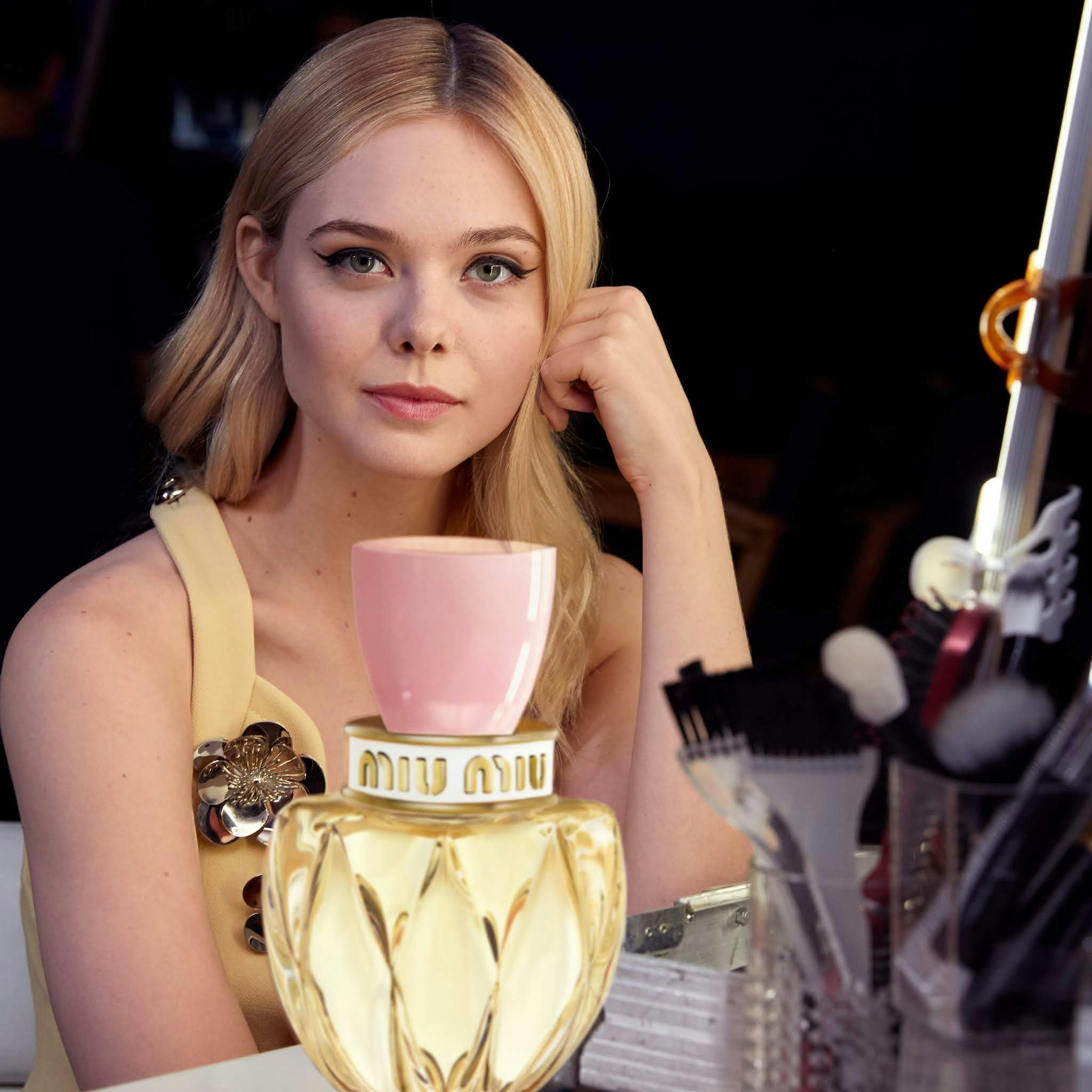 Miu Miu s New Twist Eau De Toilette Star Elle Fanning On Perfume