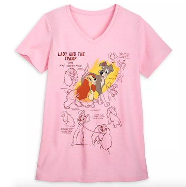 Lady and the Tramp Fashion T-Shirt for Women – Ink & Paint