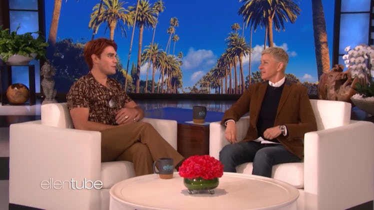 KJ Apa attends the Ellen DeGeneres Show,