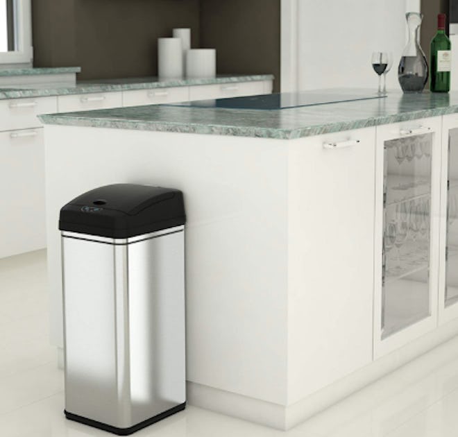 iTouchless 13-Gallon Stainless Steel Automatic Trash Can