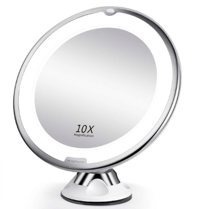 BEAUTURAL 10X Magnifying LED Makeup Mirror 
