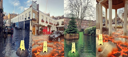Snapchat's new ground transformation Lenses totally transform your surroundings with water or lava.