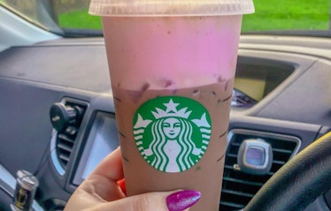 The Pink Cold Foam at Starbucks is made with strawberry puree.