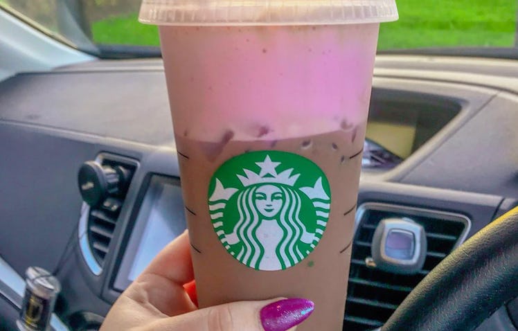 The Pink Cold Foam at Starbucks is made with strawberry puree.