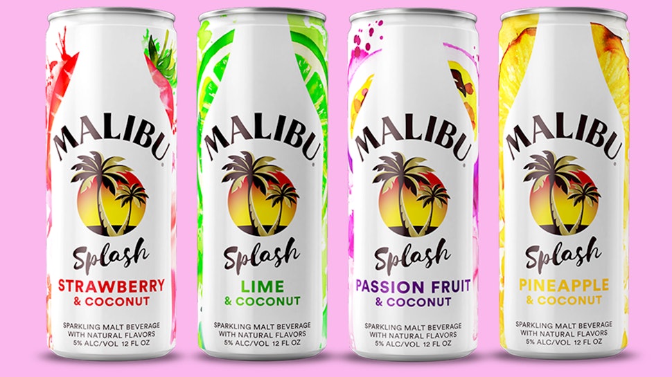 New Malibu Splash Canned Cocktails Are Basically Summer In ...