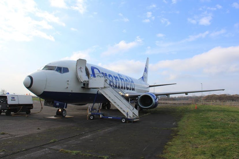 This Boeing 737 is used for research at Cranfield University. Small aircraft like this are the mains...