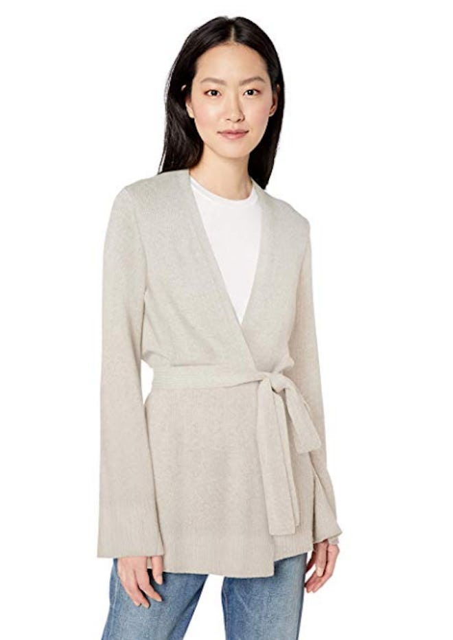 Amazon Brand - Daily Ritual Women's Wool Blend Long-line Open-Front Cardigan Sweater