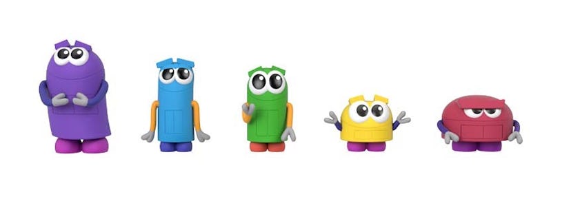 Five new 'StoryBots' toys will hit shelves in fall 2020, including the five character figure pack. 