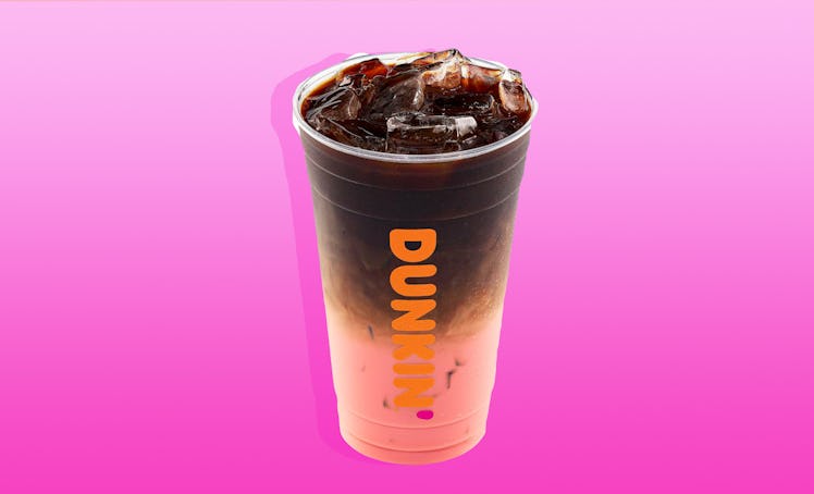 Dunkin’s Pink Velvet Macchiato is returning for Valentine's Day 2021.
