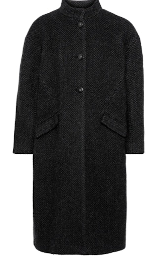 Cadiz mélange tweed coat