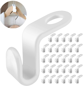 Geilihome Clothes Hanger Connector Hooks (60-Pack)