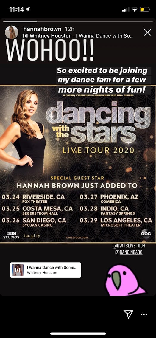 Hannah Brown 'DWTS' Tour Dates