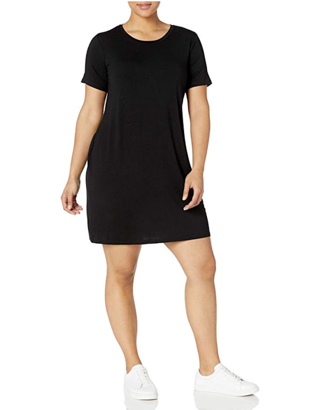 Daily Ritual Women's Plus Size Jersey Short-Sleeve T-Shirt Dress