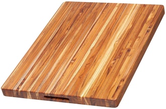 Teakhaus Rectangle Cutting Board With Hand Grip And Juice Canal