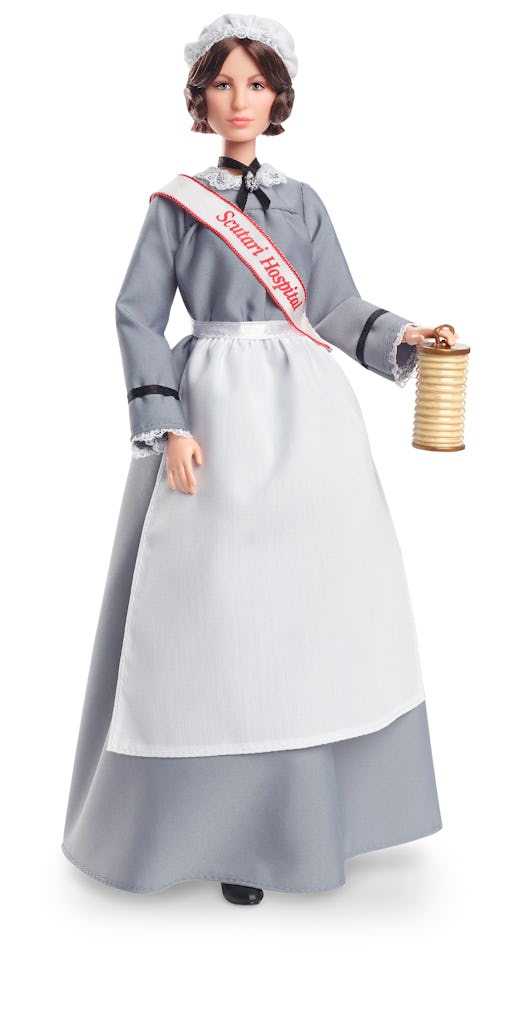 A Florence Nightingale Barbie is here as part of Mattel’s “Inspiring Women” Collection.