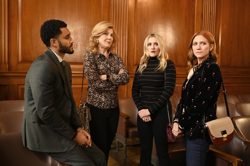 Mustafa Elzein, Victoria Clark, Emily Osment and Brittany Snow on Almost Family
