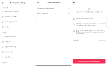 Here's where to find TikTok's Screen Time Management feature so you can cut back on your app time.