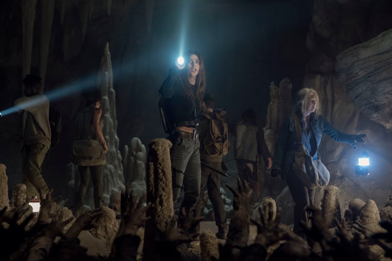 Nadia Hilker as Magna, Angel Theory as Kelly, Melissa McBride as Carol Peletier, Lauren Ridloff as C...