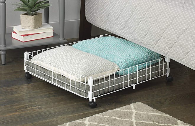 Whitmor Rolling Wire Under-Bed Cart