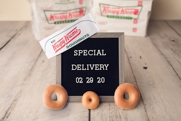 Krispy Kreme is launching national doughnut delivery starting on Feb. 29.