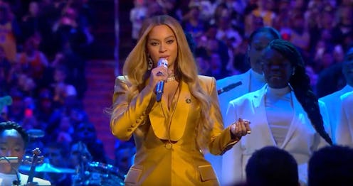 Beyoncé Performs At Kobe Bryant's Memorial