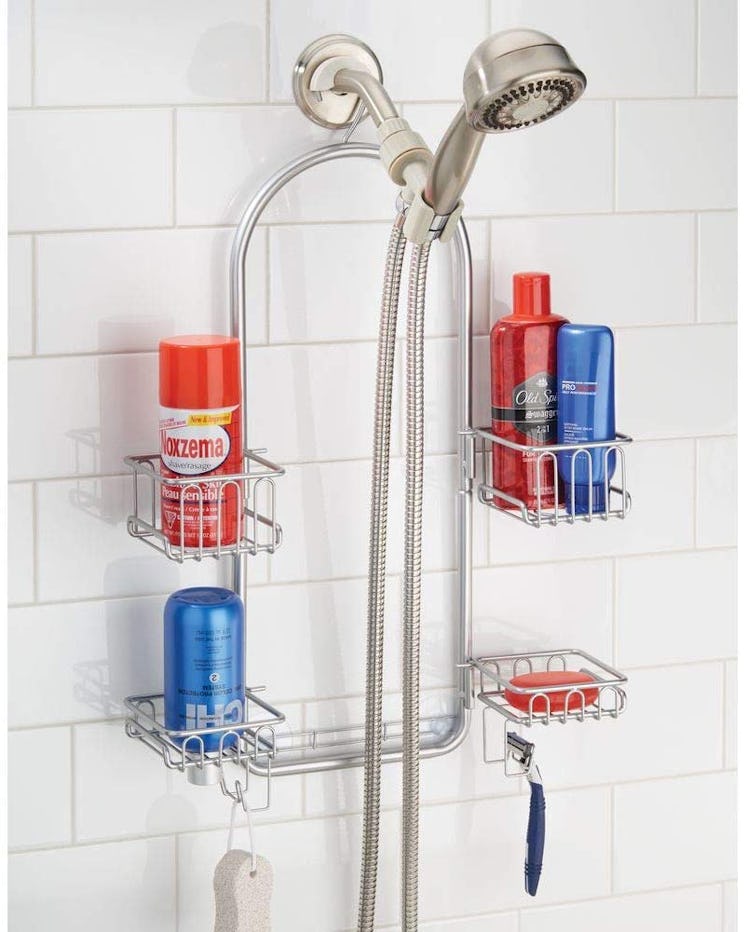 mDesign Metal Hanging Bath and Shower Caddy