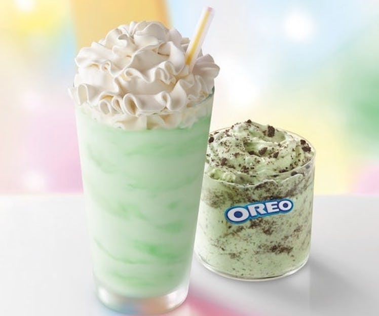 The Oreo Shamrock McFlurry is a limited-edition treat.