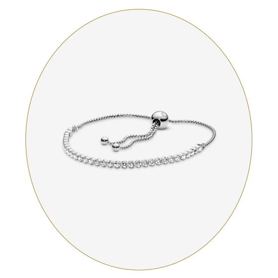 Sparkling Slider Tennis Bracelet