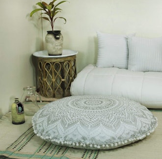 Popular Handicrafts Mandala Round Floor Cushion Cover