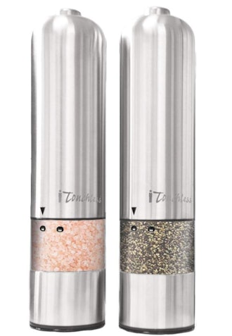 iTouchless Automatic Electric Salt and Pepper Grinder Set