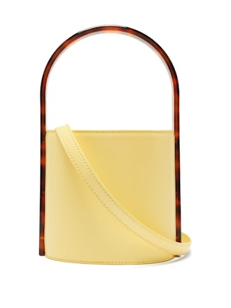Bisset Acetate And Leather Bucket Bag