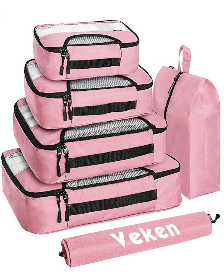 Veken Travel Organizer with Laundry Bag (6-pieces)