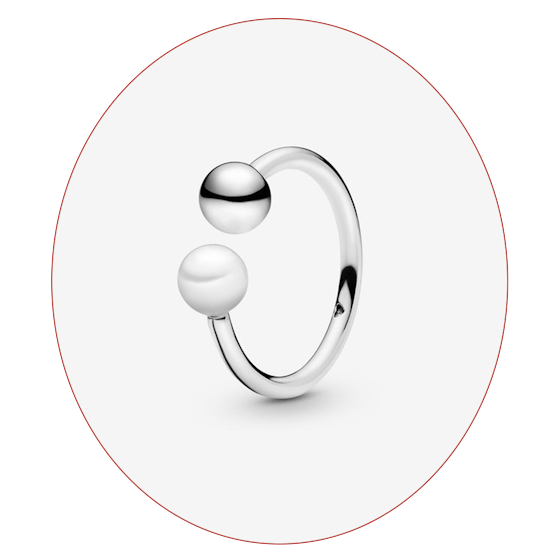 Bead & Freshwater Cultured Pearl Ring
