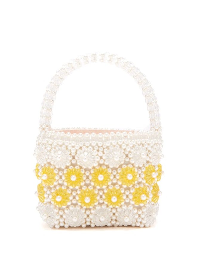 Shelly Faux-Pearl Embellished Bag